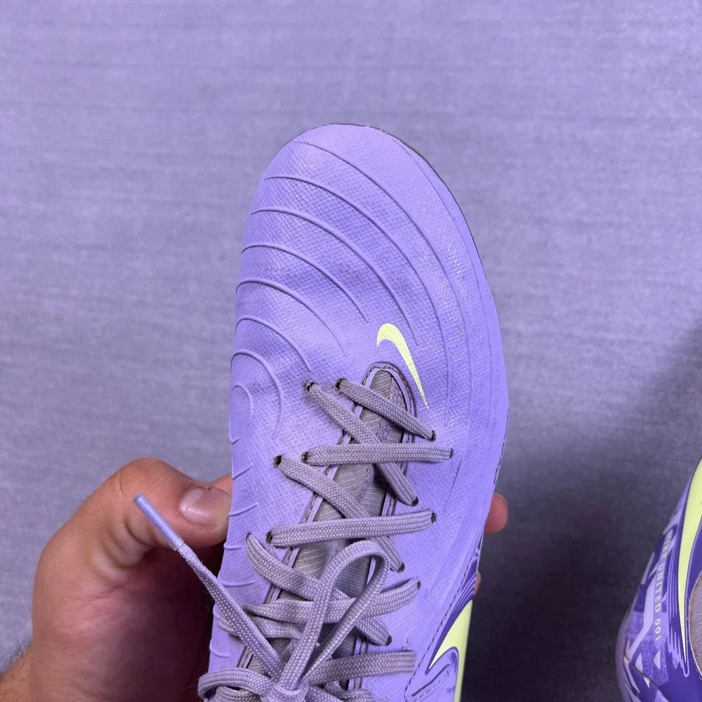 Nike Phantom GX Academy NikeSkin Ground Soccer Cleats Kids 6.5Y Purple HF1598